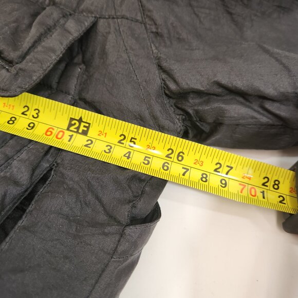 Vintage 90s Black & Yellow Nylon Insulated Bomber Jacket Unisex - Picture 11 of 13